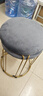 依恋达家用凳子吃饭圆凳子酒店餐厅小椅凳可摞放套凳金属板凳简约铁凳子 灰色绒布【单把装】 实拍图