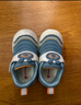 巴布豆学步鞋秋男宝毛毛虫防滑透气儿童机能鞋软底男女童鞋靛蓝25码 实拍图