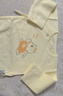 童泰新生儿半背衣婴儿衣服纯棉四季0-3月宝宝上衣满月服2件装 黄色 52 实拍图