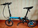 大行（DAHON）K3折叠自行车小轮自行车14英寸3速成人学生通勤车载单车KAA433 黑蓝色 实拍图
