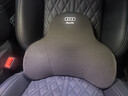 巫记适用奥迪A3/A4l/A5/A6/A7汽车头枕护颈枕Q2/Q3/Q5L车内饰用品腰靠 奥迪专用-经典黑 【头枕+腰靠】 实拍图