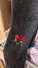 南极人儿童裤子女童打底裤女孩学生秋冬加绒加厚保暖裤子 猫咪深灰 140 实拍图