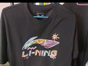李宁短袖T恤文化衫男子LOGO字母印花圆领运动服AHSU745 实拍图