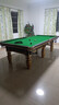 猎钢狼【包邮包安装】斯诺克英式比赛国际专用标准钢库台球桌家用商用 12尺 【钢库】8腿3.85*2.05鼎配 实拍图