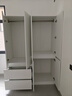 威登象【定制铝型材】衣柜卧室家用铝合金衣柜四门工厂金属衣柜收纳储物 0.6*2.0m 两门【ENF级+PUR封边】 实拍图