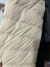 鸭鸭（YAYA）佟丽娅同款轻薄羽绒服女新款冬季短款圆领内胆修身时尚薄外套男 米白色【女款无领】 XL 【建议115-125斤】 实拍图