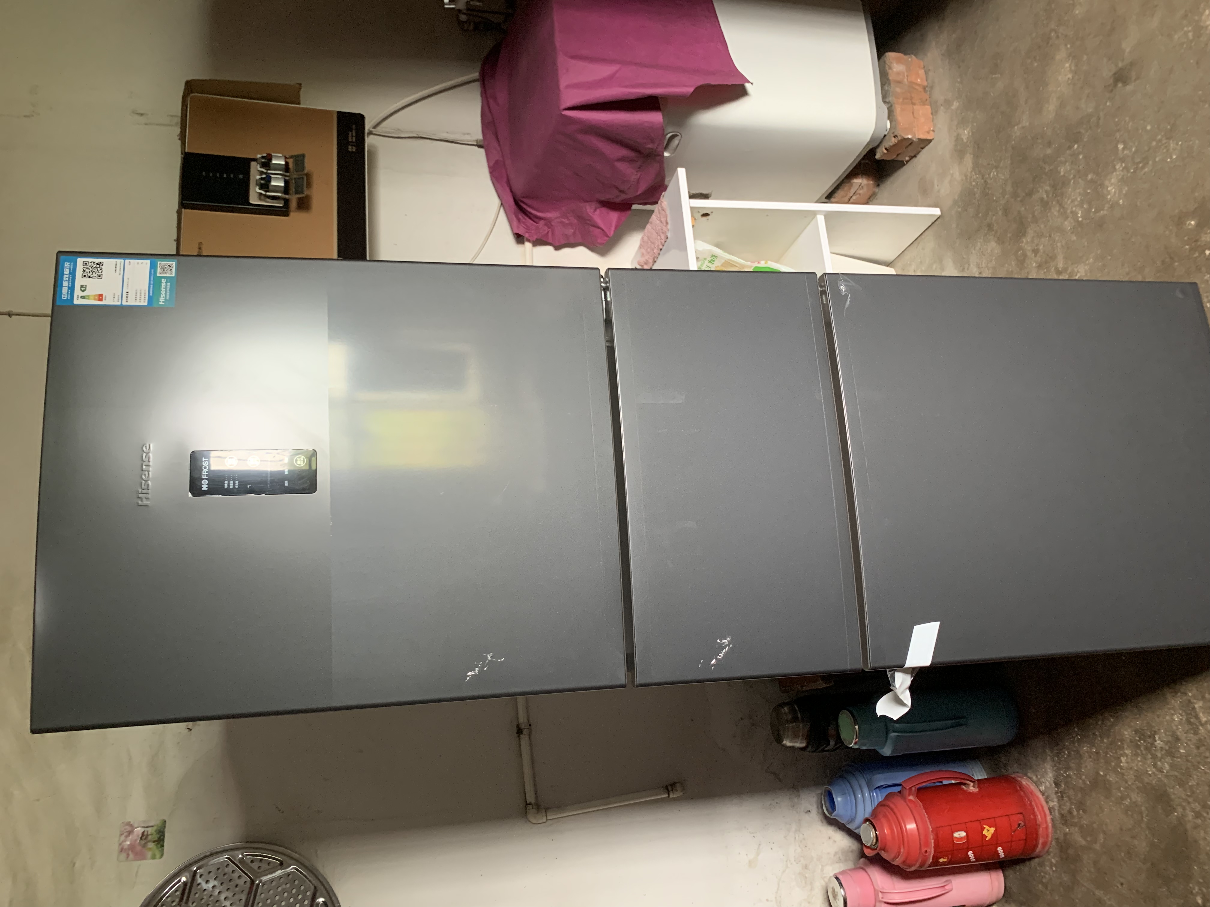 海信（Hisense）三开门冰箱小型 家用电冰箱 无霜冰箱一级能效 252升双变频 小户型 BCD-252WYK1DPUJ三温精储 实拍图