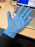 稳健一次性食品用丁腈手套洗碗家务耐油耐酸碱加厚L码大号100只/盒 实拍图