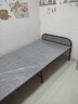 折叠床单人家用简易床加床1.2米加固午休硬板小床成人办公室铁床 两折床黑架90cm宽床头软包款 实拍图