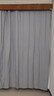铭聚布艺（MINGJU） 窗帘 全遮光窗帘成品窗帘布遮阳帘 涤塔夫浅灰挂钩式2.0*2.7单片 实拍图