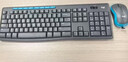 罗技（Logitech）MK275 键鼠套装 无线键鼠套装 办公键鼠套装 全尺寸 商务键鼠套装 带无线2.4G接收器 黑蓝色 实拍图