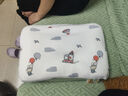 十月结晶儿童枕套棉柔豆豆绒柔软舒压双面可用（不含枕芯） 蓝白34*51cm 实拍图