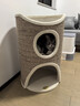 兽牌树洞剑麻桶猫窝猫抓板一体剑麻猫爬架双层大猫屋半封闭式冬季保暖 砂砾灰丨三层剑麻桶 实拍图