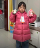 保姆鹅  【风墙】儿童羽绒服宝宝中长款护脸加厚外套保暖童装[NG2664] 石榴粉 130 实拍图