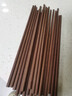 双枪红檀木筷子天然抗菌木筷 家用实木无漆无蜡筷子餐具套装10双 实拍图