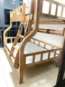 森喜鹿橡胶木全实木上下铺双层床高低床实木男孩女孩儿童床两层子母床 爬梯+书架+5CM椰棕床垫*2 【升级加厚橡木 1350mm*2000mm 实拍图