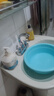 柏温双把洗脸盆菜盆水龙头冷热双孔面盆台盆洗脸盆水龙头卫生间全铜体 月亮湾+冷热管 实拍图