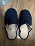 回力日系柔软情侣棉拖秋冬家居室内保暖棉鞋男款HL0006蓝色42-43码 实拍图