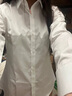 优衣库女装花式衬衫/长袖衬衣易打理垂坠479071 00 白色 XS 实拍图