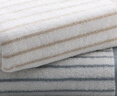 洁丽雅（Grace）毛巾家纺 经典条纹系列新疆棉洗脸强吸水面巾二条装 兰/棕 实拍图