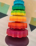 乐乐鱼（leleyu）早教儿童玩具彩虹叠叠转转乐套叠圈1-3岁宝宝益智男女孩生日礼物 实拍图