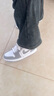 耐克NIKE男女AJ1小迪奥 轻奢感JORDAN 1运动休闲鞋DC0774-105白灰38.5 实拍图