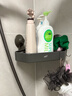 太力吸盘浴室墙上置物架太空铝转角免打孔厕所卫生间挂式墙上置物架 实拍图