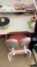 益威（EIEV）儿童学习桌椅套装 中小学生写字桌椅 可升降书桌椅课桌书柜写字台 豪华收纳书桌+乳胶追背椅-公主粉 实拍图