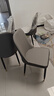 上林春天 亮光岩板餐桌椅组合 现代轻奢可伸缩吃饭折叠方桌中小户型洽谈桌 抗菌雪山白丨轻奢皮椅丨黑色框架 1.3米 餐桌+6椅【店长推荐】 实拍图