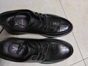 意尔康男鞋系带软底圆头皮鞋男时尚气质商务正装鞋婚鞋 6304W黑色38 实拍图