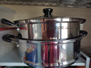 苏泊尔（SUPOR）304不锈钢蒸锅双层加厚复底汤锅带蒸笼燃气电磁炉通用 【双层加厚】旗舰款 26cm 实拍图
