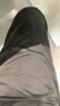 佐尚鸟休闲裤子男秋冬季加绒保暖工作上班耐脏运动阔腿长裤直筒宽松男裤 黑色+黑色 2XL -建议140-150斤左右 实拍图