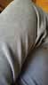 罗蒙（ROMON）灯芯绒休闲裤男2026秋冬新款保暖加绒男士松紧腰直筒长裤子男裤 深灰厚 4XL （建议体重190-210斤） 实拍图