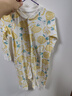 贝瑞加（Babyprints）宝宝连体衣2件装婴儿纯棉四季衣服长袖爬服柔软哈衣家居内衣黄80 实拍图