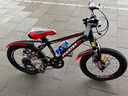 凤凰（Phoenix）儿童自行车山地车男女学生脚踏车6-12岁童车 霸道 黑红色 18寸 实拍图