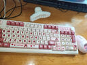 迪士尼草莓熊蓝牙无线键盘三模有线粉色静音键盘鼠标套装高颜值女生办公键鼠打字游戏电脑笔记本IPad通用 草莓熊三模RGB键盘+草莓熊无线双模鼠标 实拍图