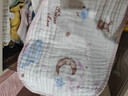 十月结晶婴儿拍嗝巾纱布毛巾口水巾婴儿喂奶巾宝宝平枕拍嗝垫背巾2条 粉色 实拍图