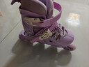 斯威（SWAY）轮滑鞋儿童溜冰鞋男女童初学套装中小学滑轮滑冰旱冰鞋成人直排轮 莫紫八轮全闪+一体支架+大礼包 L (适合12岁-成人)平时鞋码36-41 实拍图
