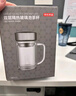 京东京造 茶杯 双层玻璃茶水分离泡茶咖啡杯子带把手大容量500ml 实拍图
