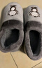 BAIHOU白猴保暖棉鞋情侣冬季家居室内包跟毛绒棉拖男 M-191灰色42-43 实拍图