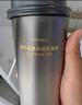 星巴克（Starbucks）流金款推盖不锈钢桌面杯430ml保温保冷水杯生日礼物 实拍图