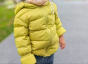 巴拉巴拉童装儿童羽绒服两件套男童女童宝宝冬装连帽外套 绿白色调00341 110 充绒量35g 实拍图