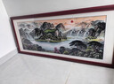 画殊客厅风景画沙发背景墙壁靠山图办公室字画挂画山水画实木框装饰画 【聚宝盆图】主图款 140*60【推荐墙宽1.8米左右】 实木框+有机玻璃/顺丰送货上门 实拍图