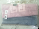 金号毛巾 纯棉加厚强吸水面巾A类洗脸巾 2条装 紫/灰 72*35cm 115g/条 实拍图