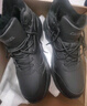 骆驼（CAMEL）加绒男鞋高帮休闲父亲秋冬保暖棉鞋 K14C36L3635 黑色 40 实拍图
