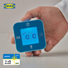 宜家（IKEA）KLOCKIS库克斯钟温度计闹铃计时器白色现代简约北欧风 蓝色7x7cm 实拍图