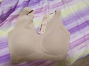ubras花瓣杯软支撑文胸罩细肩带女士内衣女无钢圈聚拢兰花烟-背勾XL 实拍图