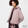 优衣库女装双面穿防风摇粒绒拉链连帽外套户外防水冬季新款479697 479697/11粉红色 3XL 实拍图