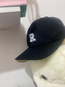 【热巴同款】加大棒球帽帽子男女大头围显脸小春夏字母百搭棒球帽 刺绣款-黑色 实拍图