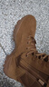 仪标新式棕色作战靴超轻训练真皮防水战靴沙漠高帮登山鞋户外作战鞋男 棕色作战靴（质保一年） 42 实拍图